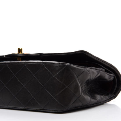 Chanel Lambskin Quilted Medium Double Flap Black 7 of 14