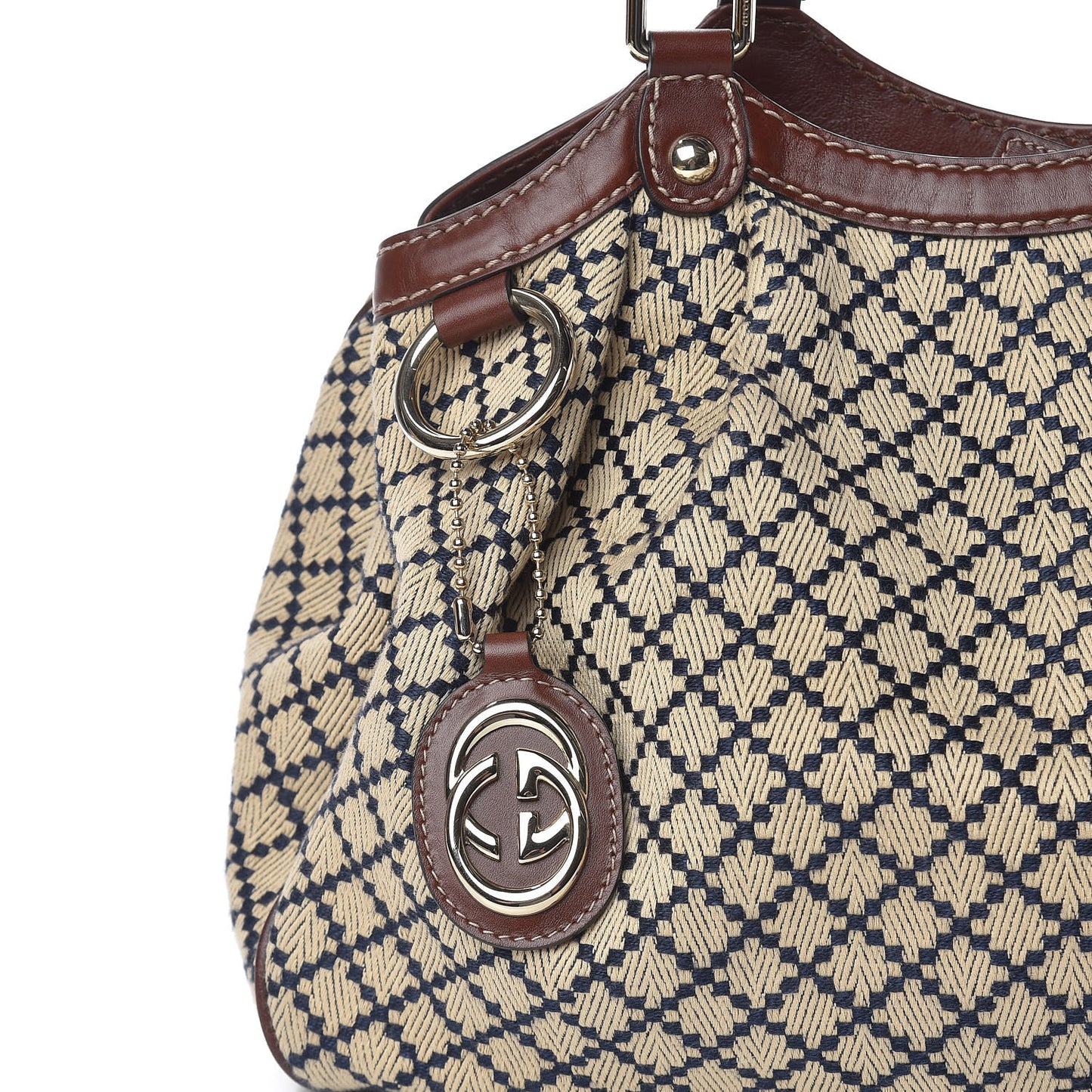 Diamante Medium Sukey Tote Brown