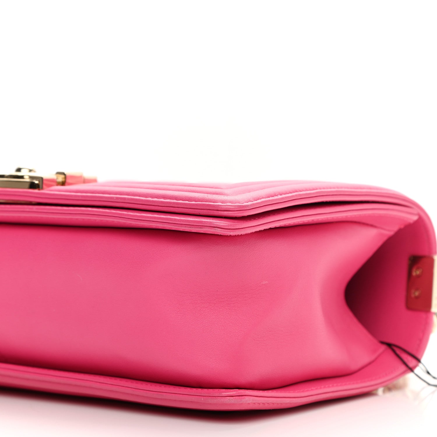 Chanel Calfskin Quilted Medium Boy Flap Fuchsia 10 of 10