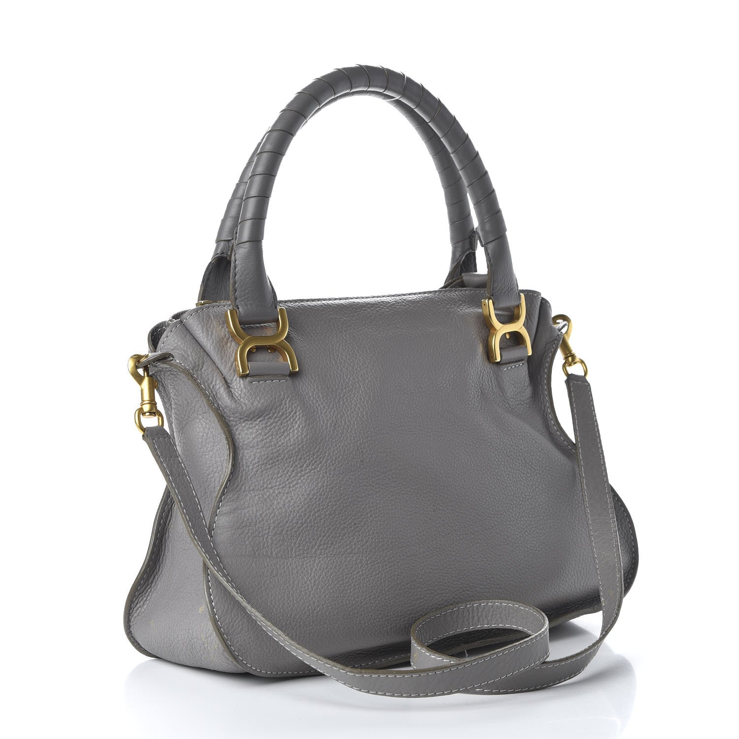 Chloe Calfskin Medium Marcie Satchel Cashmere Grey 4 of 12