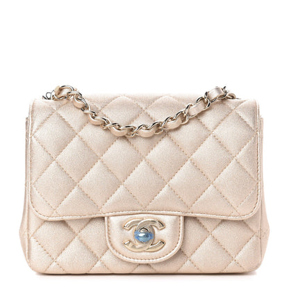 Chanel Metallic Lambskin Quilted Mini Square Flap Gold 1 of 10