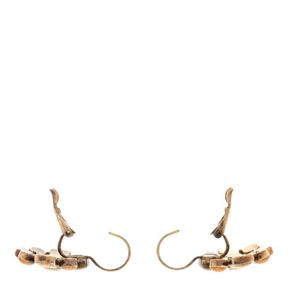 Chanel Gripoix CC Drop Earrings Gold 3 of 4