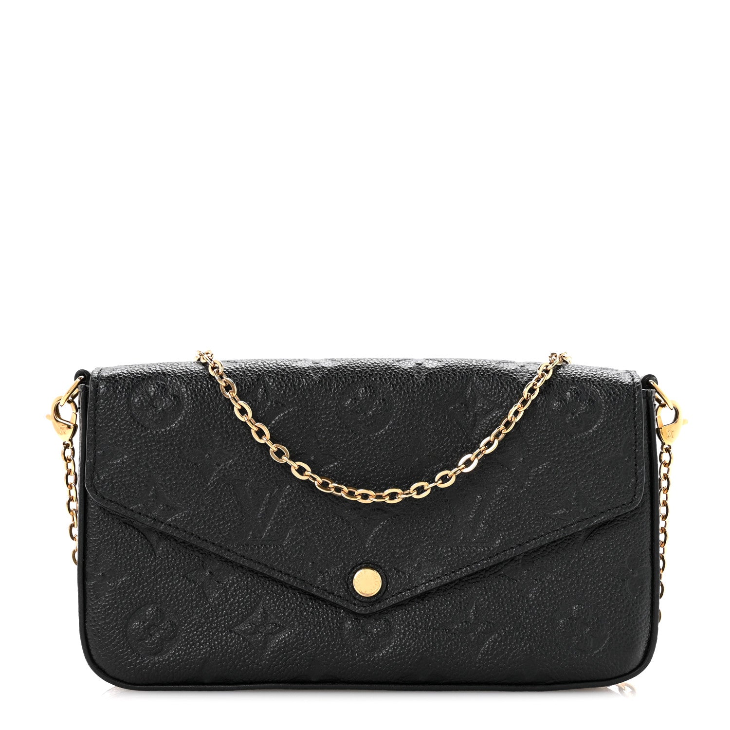 Louis Vuitton Empreinte Pochette Felicie Chain Wallet Black 1 of 15