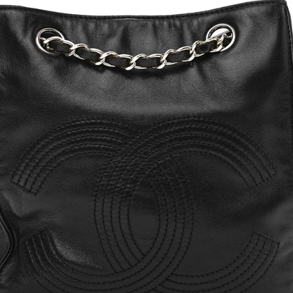 Chanel Lambskin CC Shoulder Bag Black 8 of 10