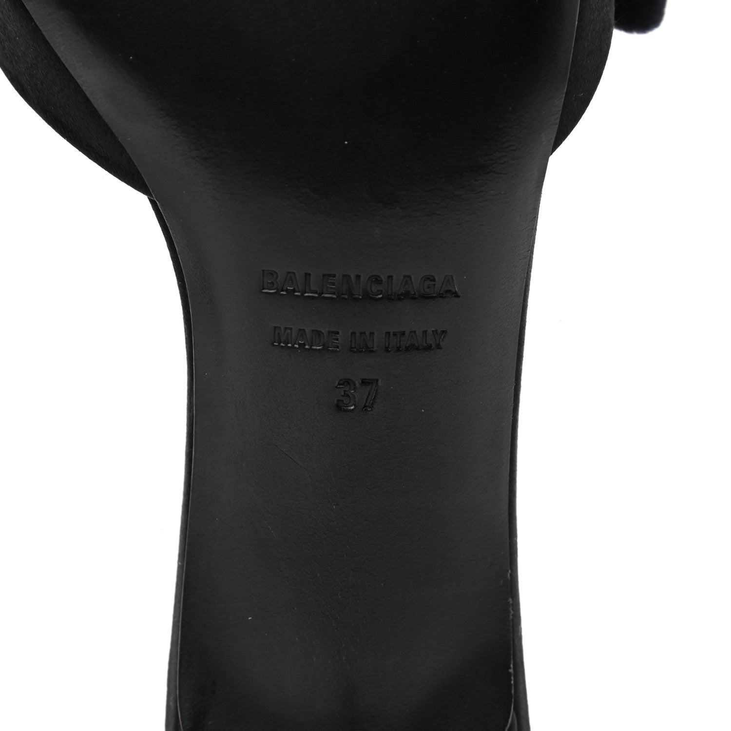 Balenciaga Velvet Crystal Bow Mules 37 Black 7 of 9