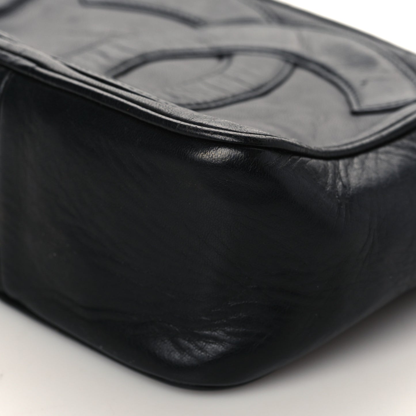 Lambskin CC Tassel Camera Case Black