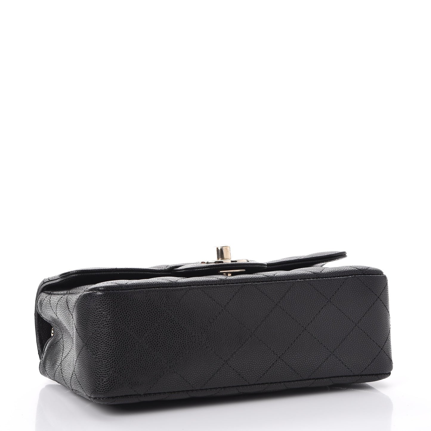 Caviar Quilted Mini Rectangular Flap Black