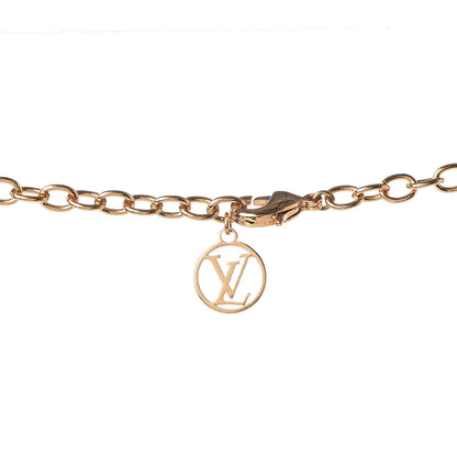 Louis Vuitton Logomania Sautoir Necklace Silver Gold 5 of 6