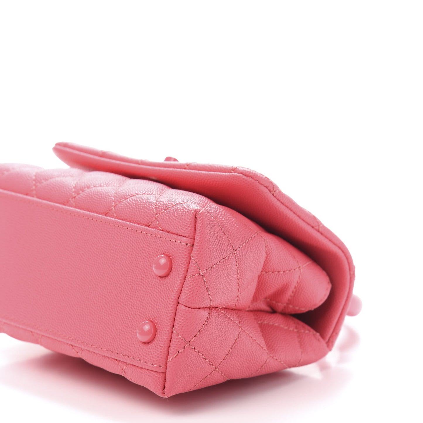 Caviar Quilted Incognito Extra Mini Coco Handle Flap Pink