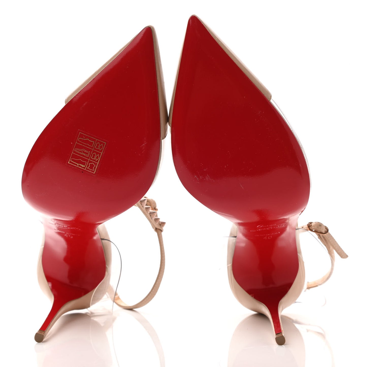 Kid PVC Nosy Spikes 100 Pumps 40 Nude