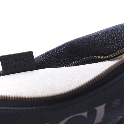 Gucci Grained Calfskin Logo Belt Bag Black 9 of 11