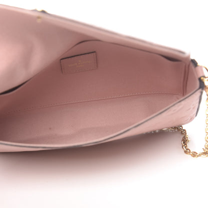 Louis Vuitton Empreinte Pochette Felicie Chain Wallet Rose Poudre 6 of 13