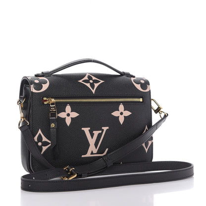 Louis Vuitton Empreinte Monogram Giant Pochette Metis Black Beige 3 of 9