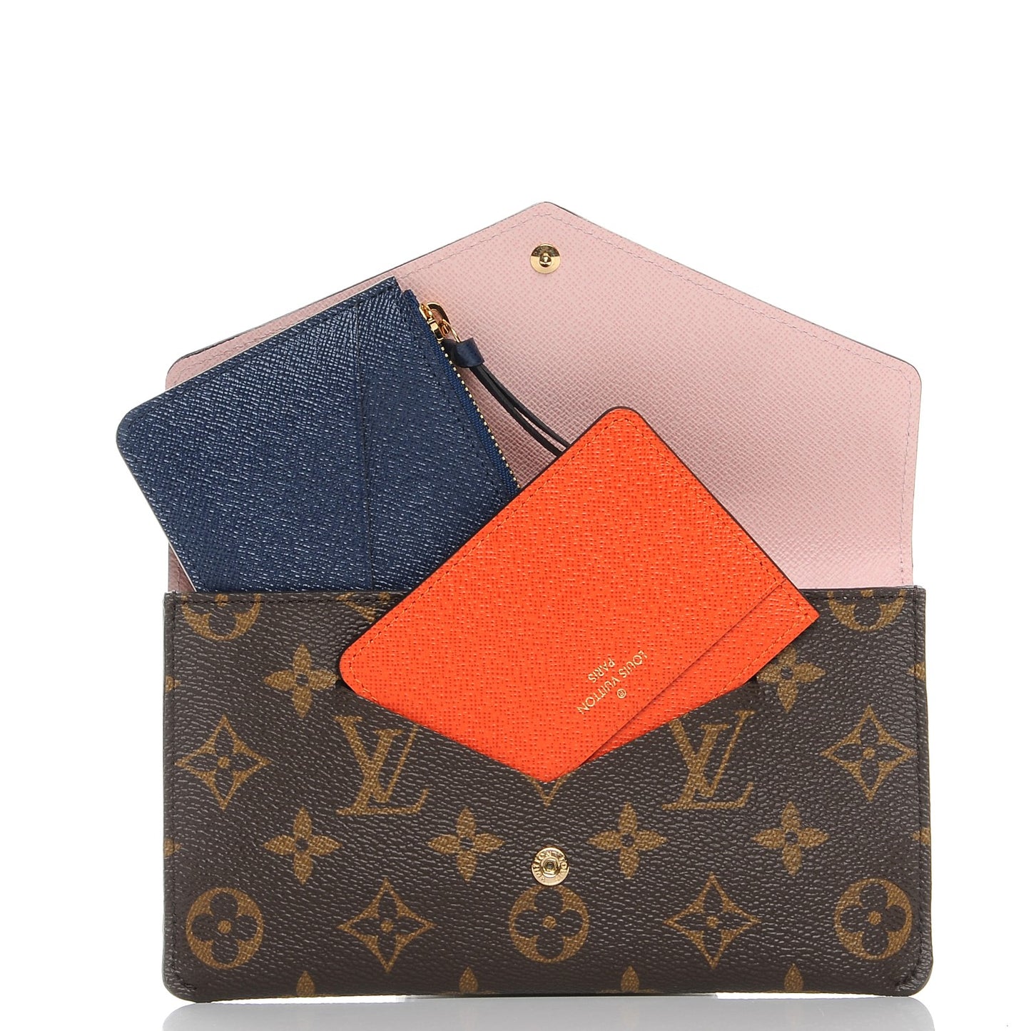 Monogram Jeanne Wallet Rose Ballerine