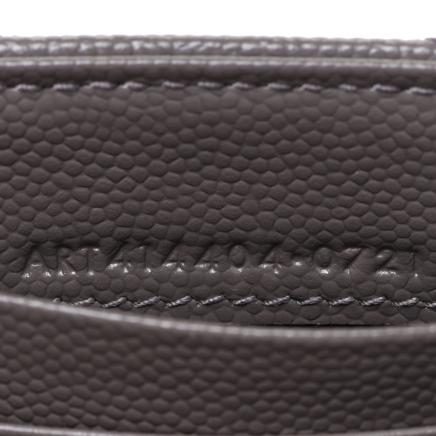 Grain De Poudre Matelasse Chevron Small Monogram Envelope Wallet Pebble