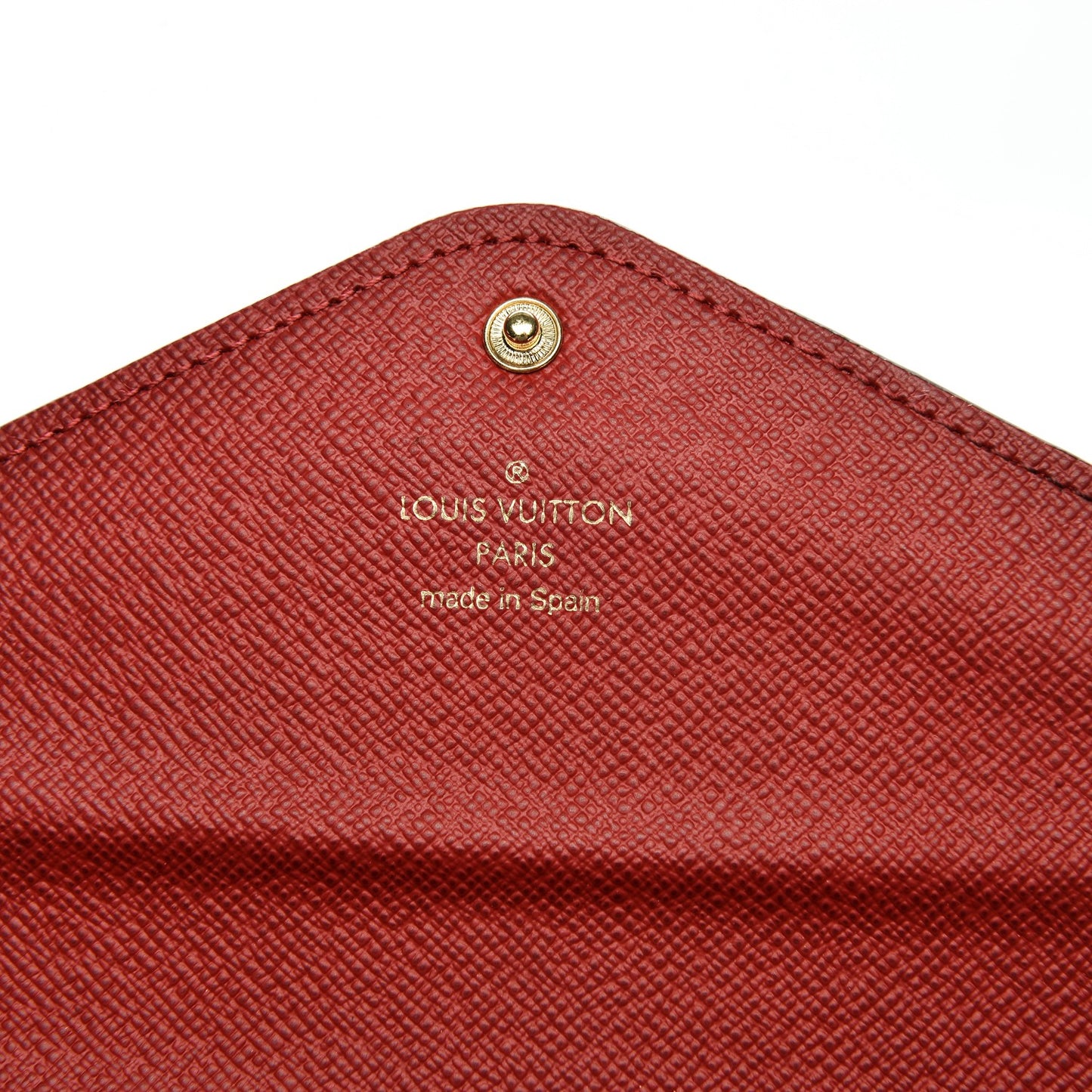 Damier Ebene Josephine Wallet Red