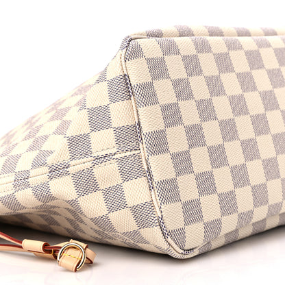 Louis Vuitton Damier Azur Neo Neverfull MM Rose Ballerine 8 of 9