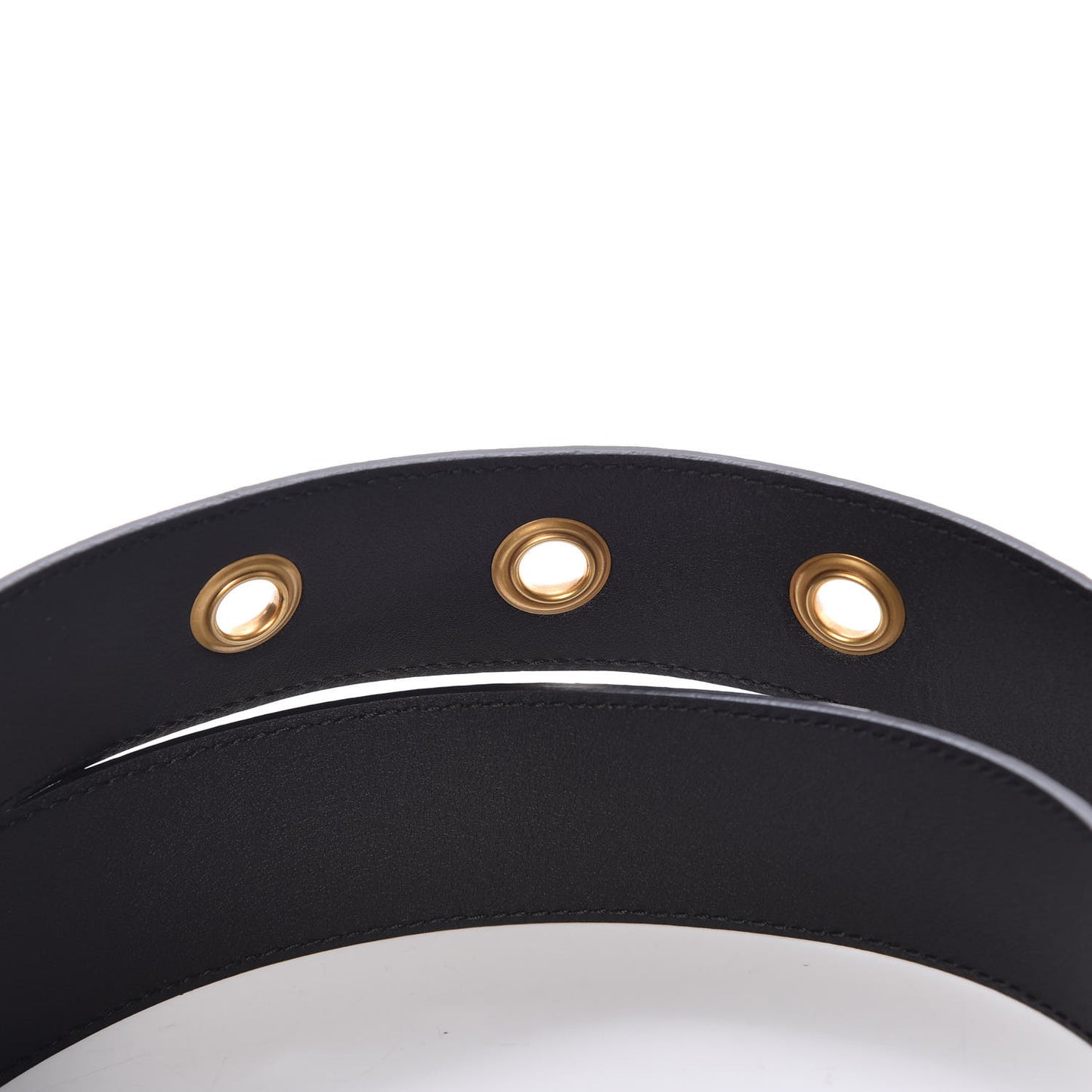 GG Supreme Monogram Bees Belt 85 34 Beige Oro Black