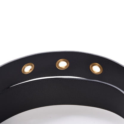 Gucci GG Supreme Monogram Bees Belt 85 34 Beige Oro Black 6 of 6