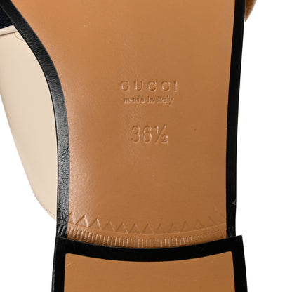 Gucci Calfskin Web Womens Peyton GG Slippers 36.5 Mystic White 7 of 10