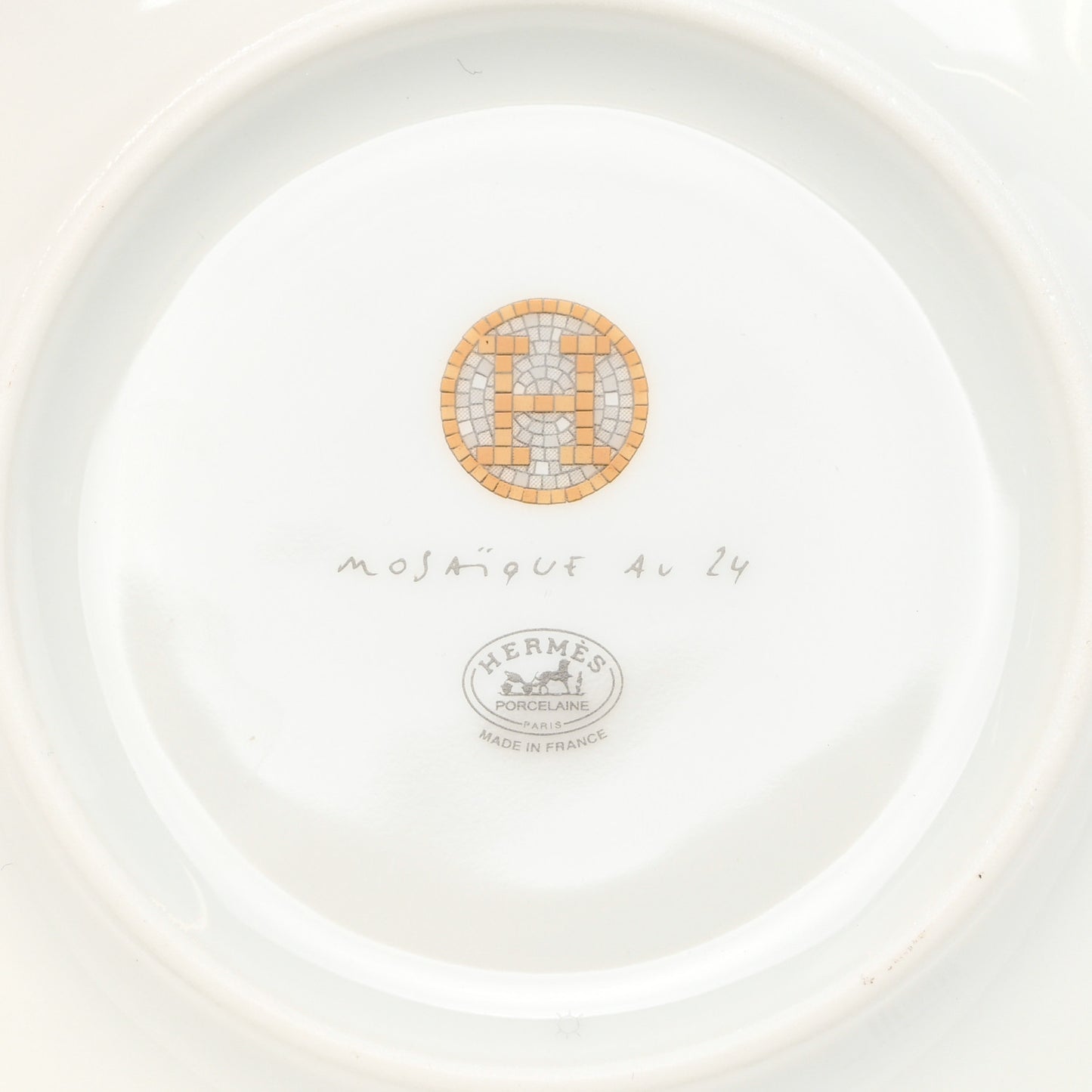 Porcelain Mosaique Au 24 Bread And Butter Plate Set of 2 Gold