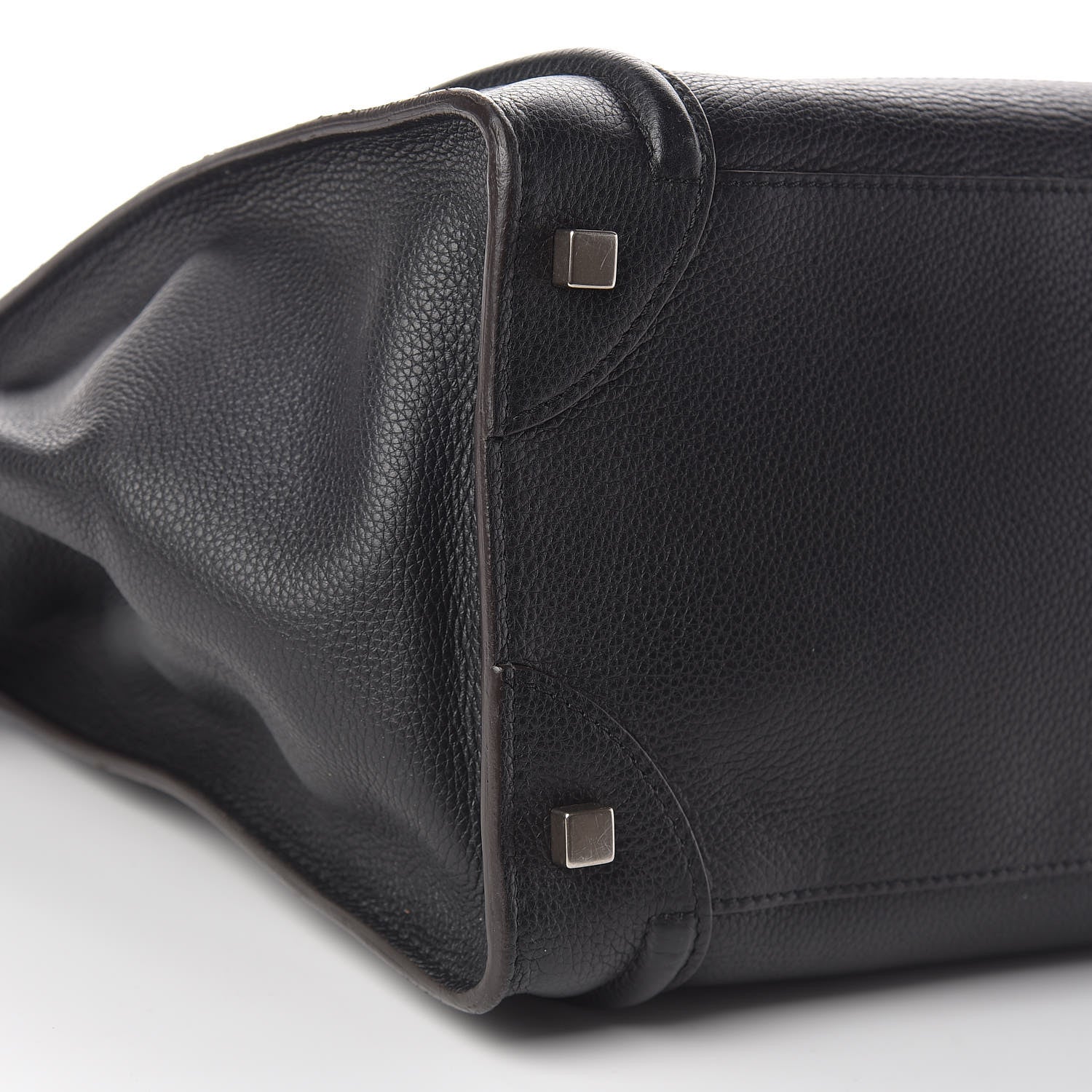 Celine Drummed Calfskin Mini Luggage Black 9 of 14