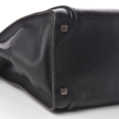 Celine Drummed Calfskin Mini Luggage Black 9 of 14