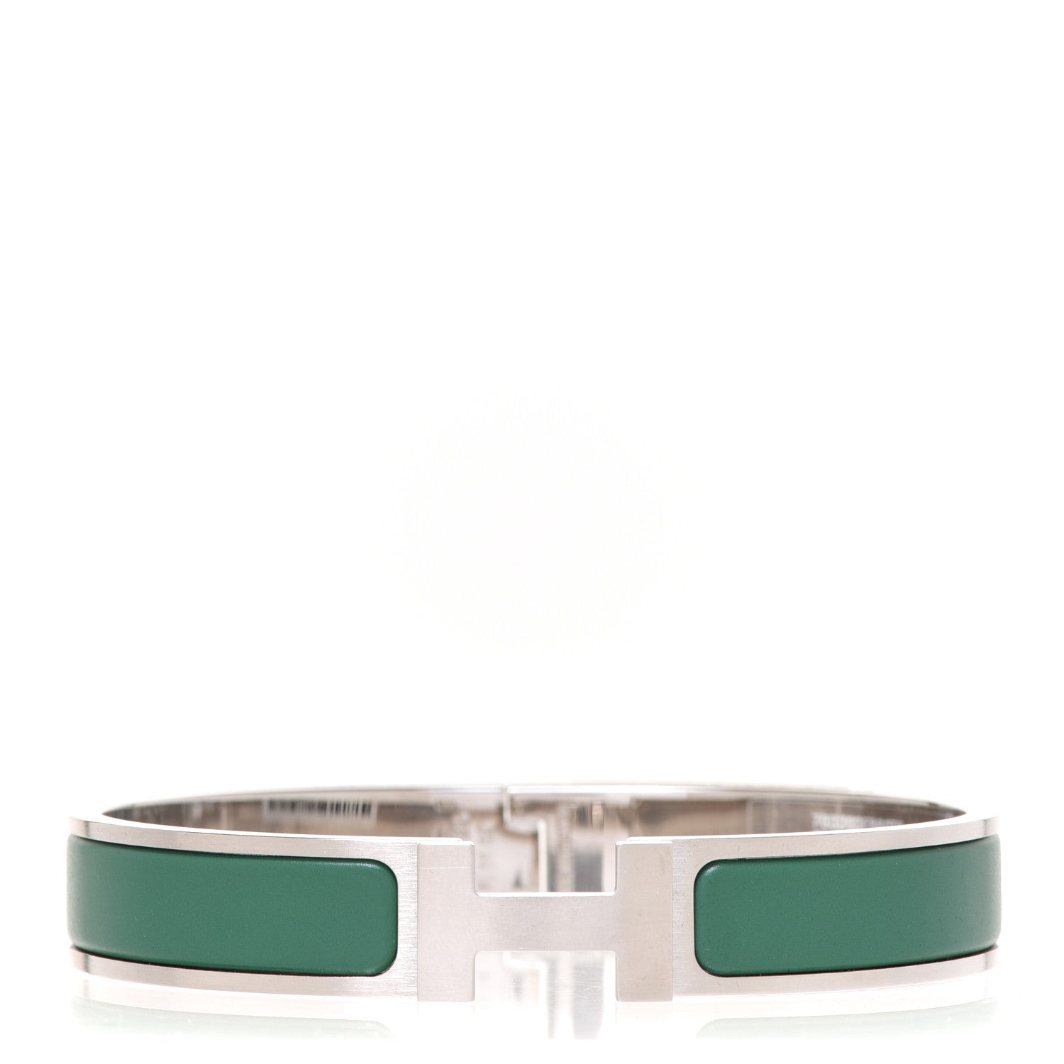 Hermes Narrow Enamel Clic Clac HH Bracelet T6 Menthe 1 of 6