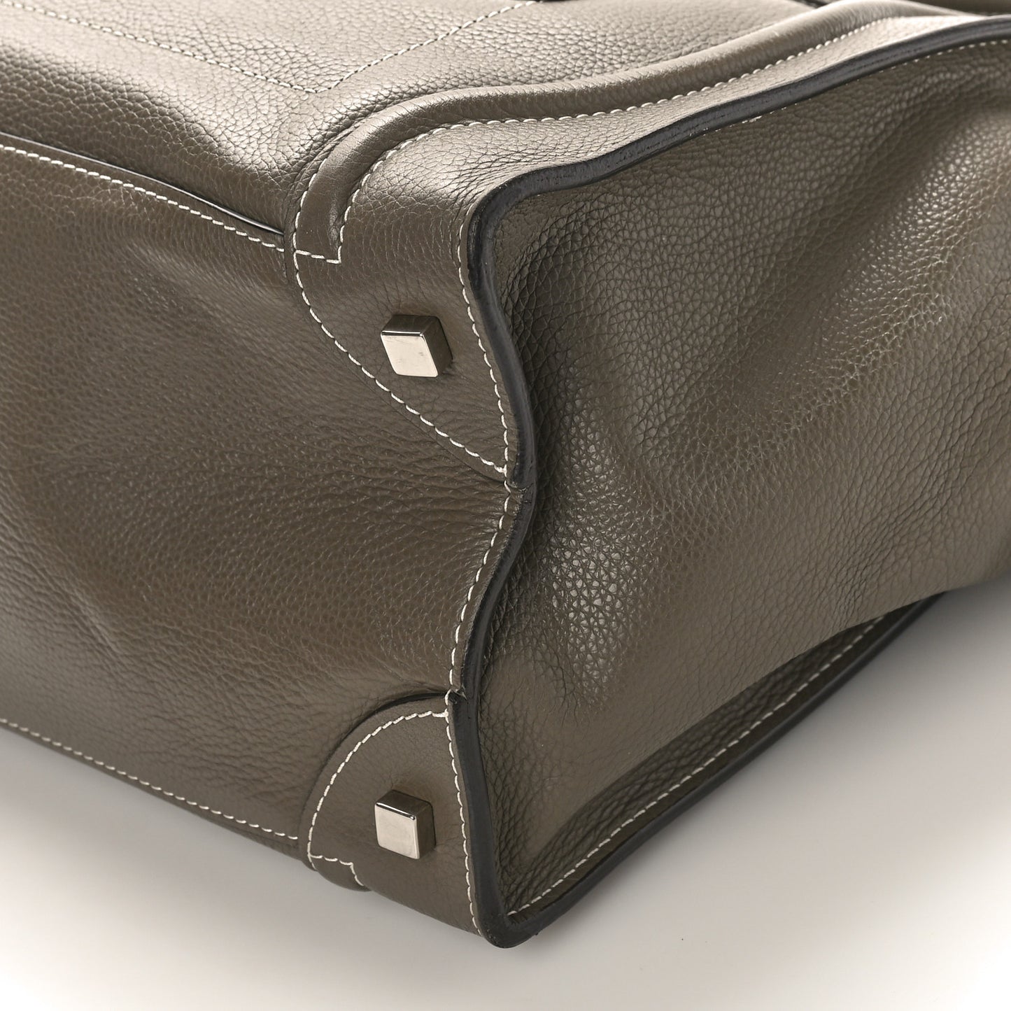 Drummed Calfskin Mini Luggage Souris