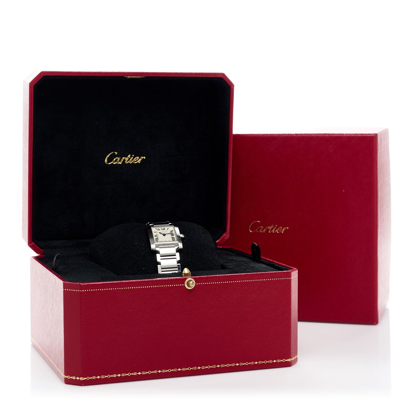 Stainless Steel 20mm Tank Francaise Quartz Watch