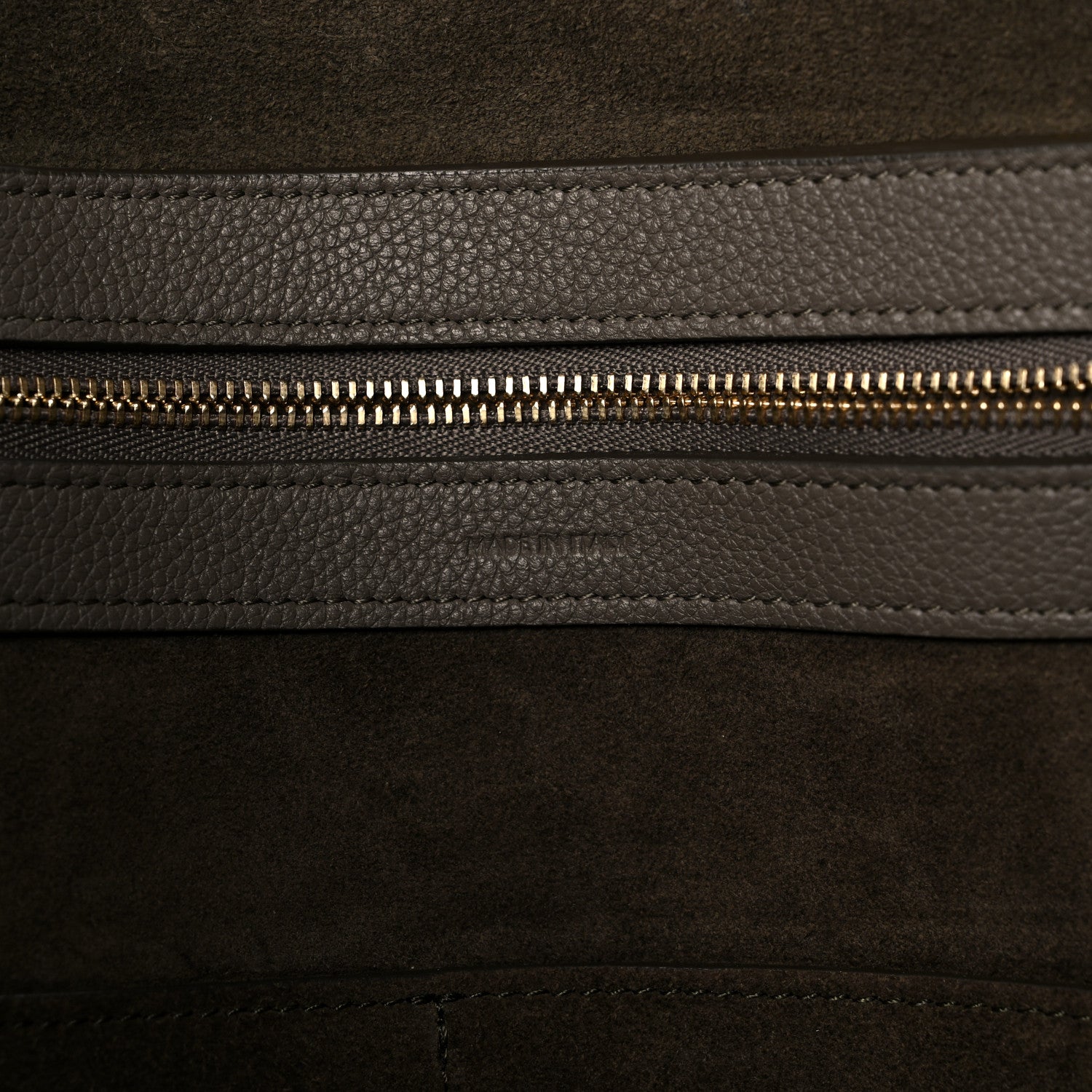 Celine Soft Grained Calfskin Small Belt Cabas Phantom Taupe 7 of 11