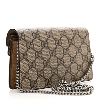 Gucci GG Supreme Monogram Super Mini Dionysus Shoulder Bag Taupe 3 of 11