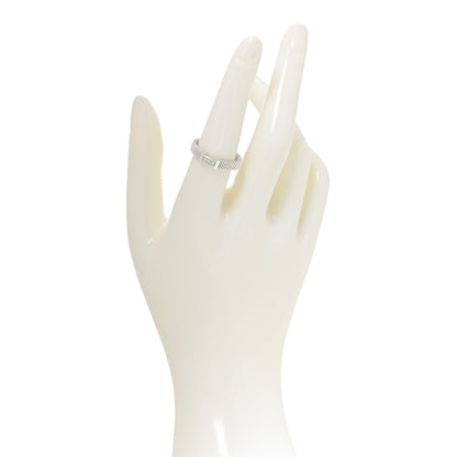 Tiffany Sterling Silver Diamond Somerset Mesh Band Ring 57 8 2 of 5