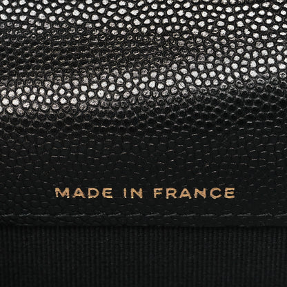 Chanel Caviar Quilted Textured CC Flap Card Holder Black 7 of 10