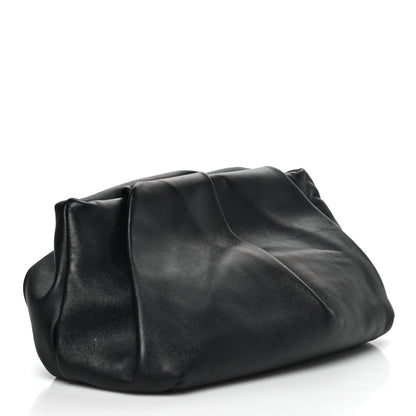 Burberry Lambskin Rose Clutch Black 3 of 9