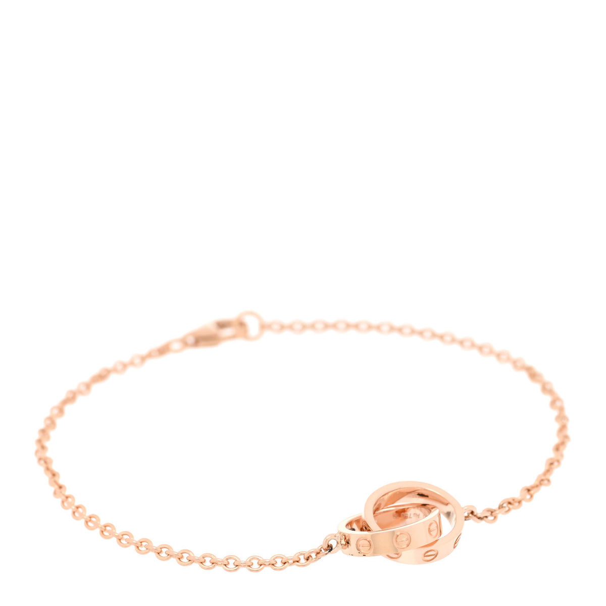 18K Pink Gold Interlocking LOVE Bracelet