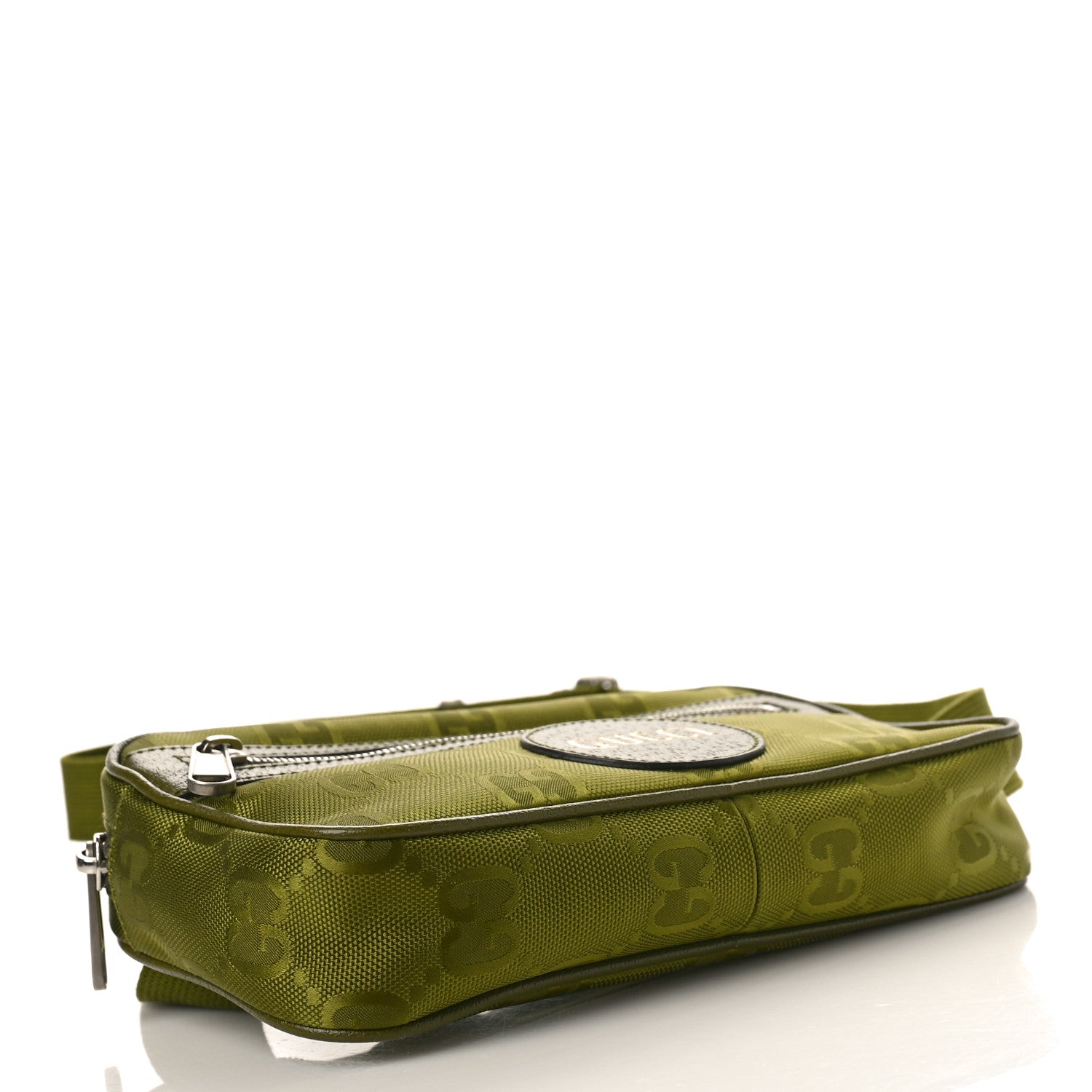 Gucci Econyl Nylon Monogram Off The Grid Belt Bag Juniper Green 4 of 10