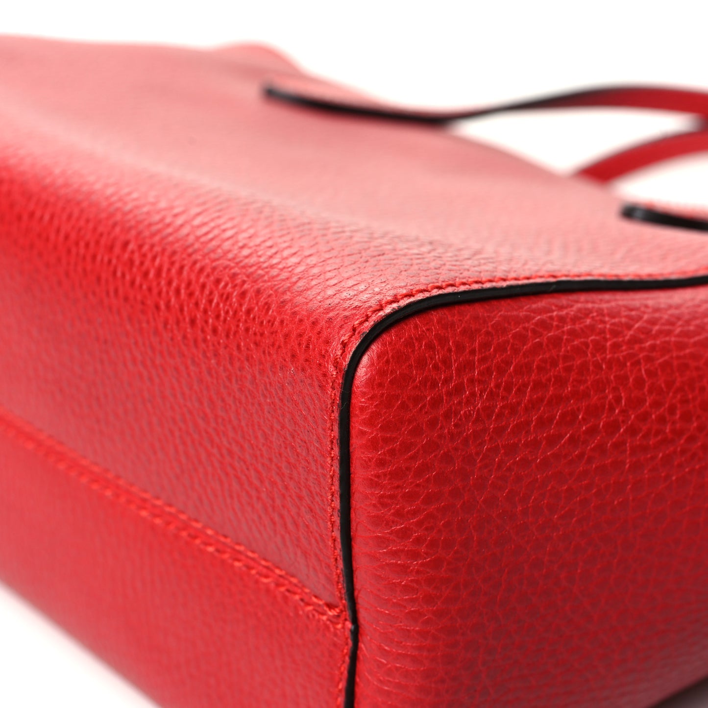 Dollar Calfskin Mini Swing Top Handle Bag Tabasco