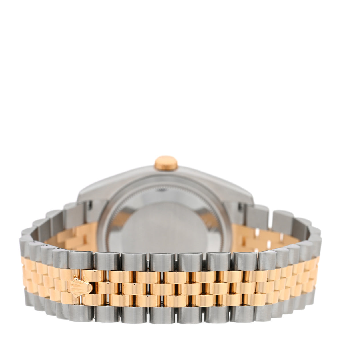 Rolex Stainless Steel 18K Yellow Gold 36mm Oyster Perpetual Datejust Watch White Roman 116233 3 of 5