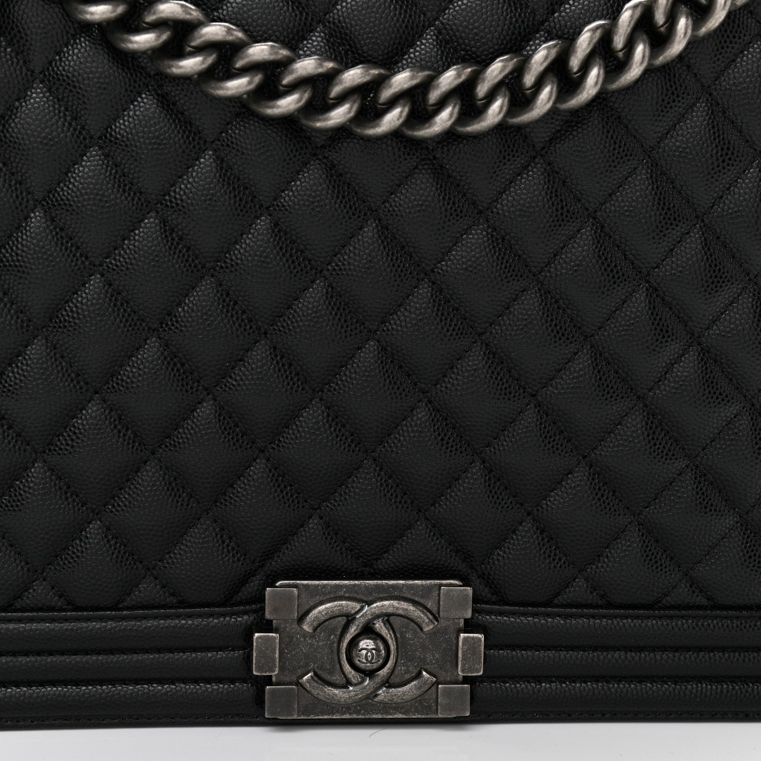 Chanel Caviar Quilted Large Boy Flap Black 8 of 11