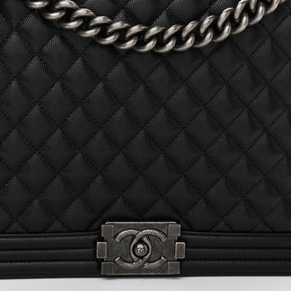 Chanel Caviar Quilted Large Boy Flap Black 8 of 11