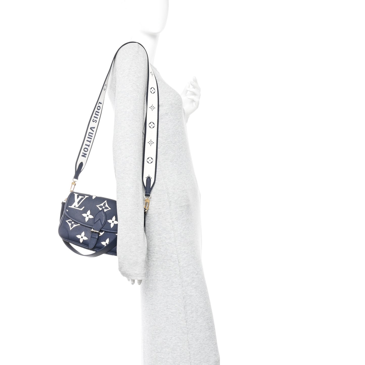 Empreinte Giant Monogram Diane Navy Creme