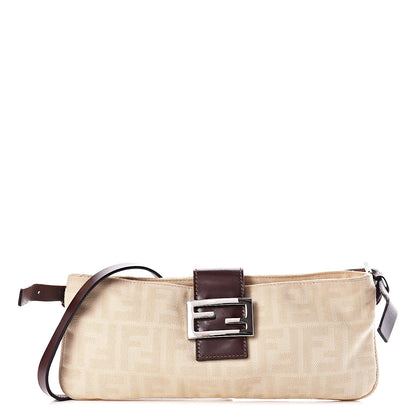 Fendi Zucca Shoulder Bag Beige 1 of 9