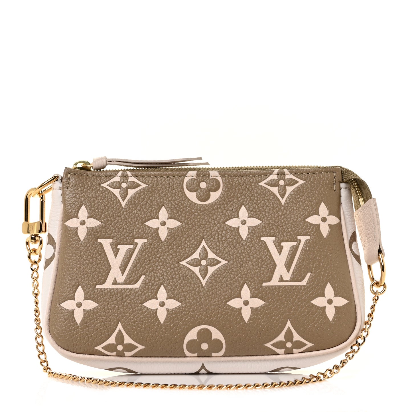 Empreinte Spring in the City Mini Pochette Accessories Kaki Beige Cream