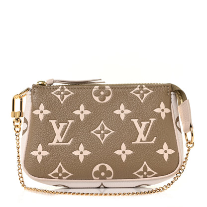 Louis Vuitton Empreinte Spring in the City Mini Pochette Accessories Kaki Beige Cream 1 of 8