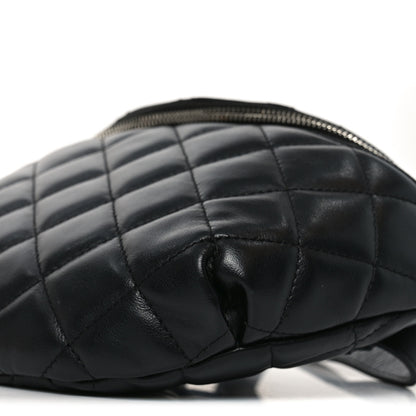 Chanel Calfskin Quilted Waist Belt Bag Black 9 of 10