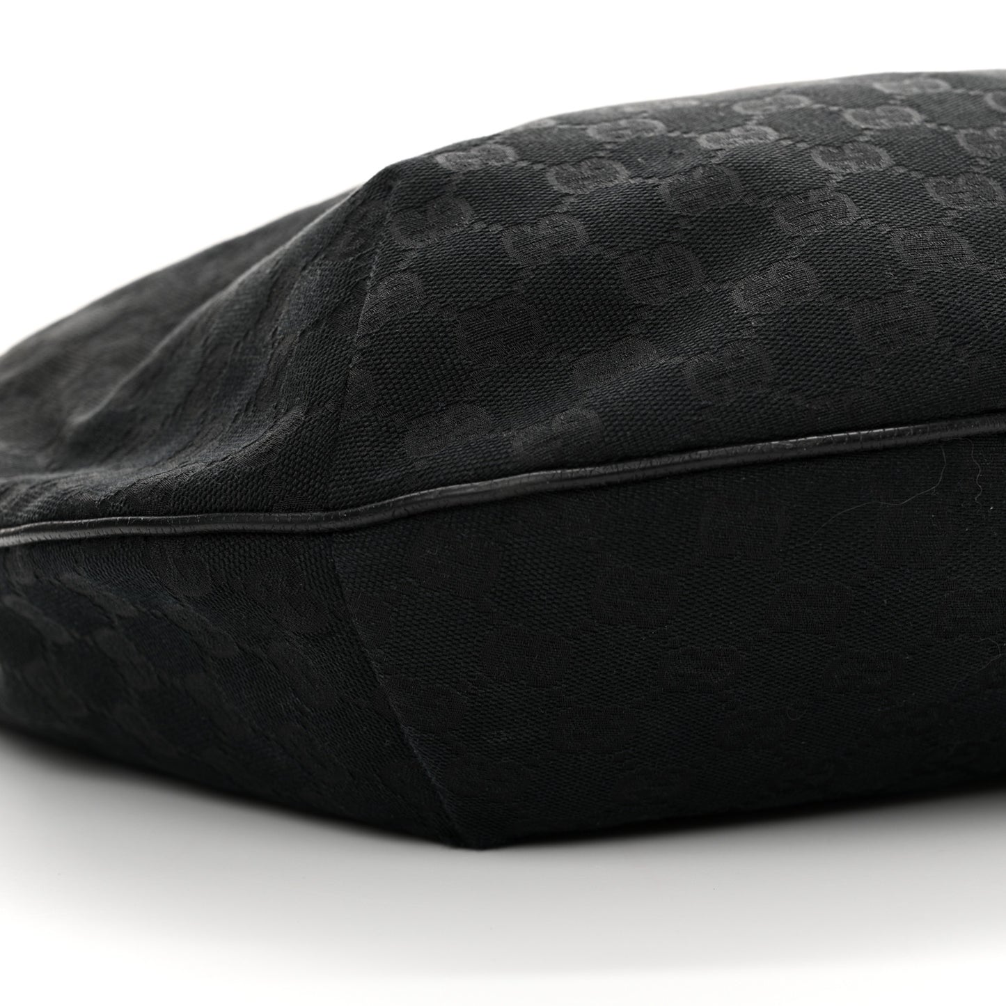 Monogram Web Medium Half Moon Hobo Black