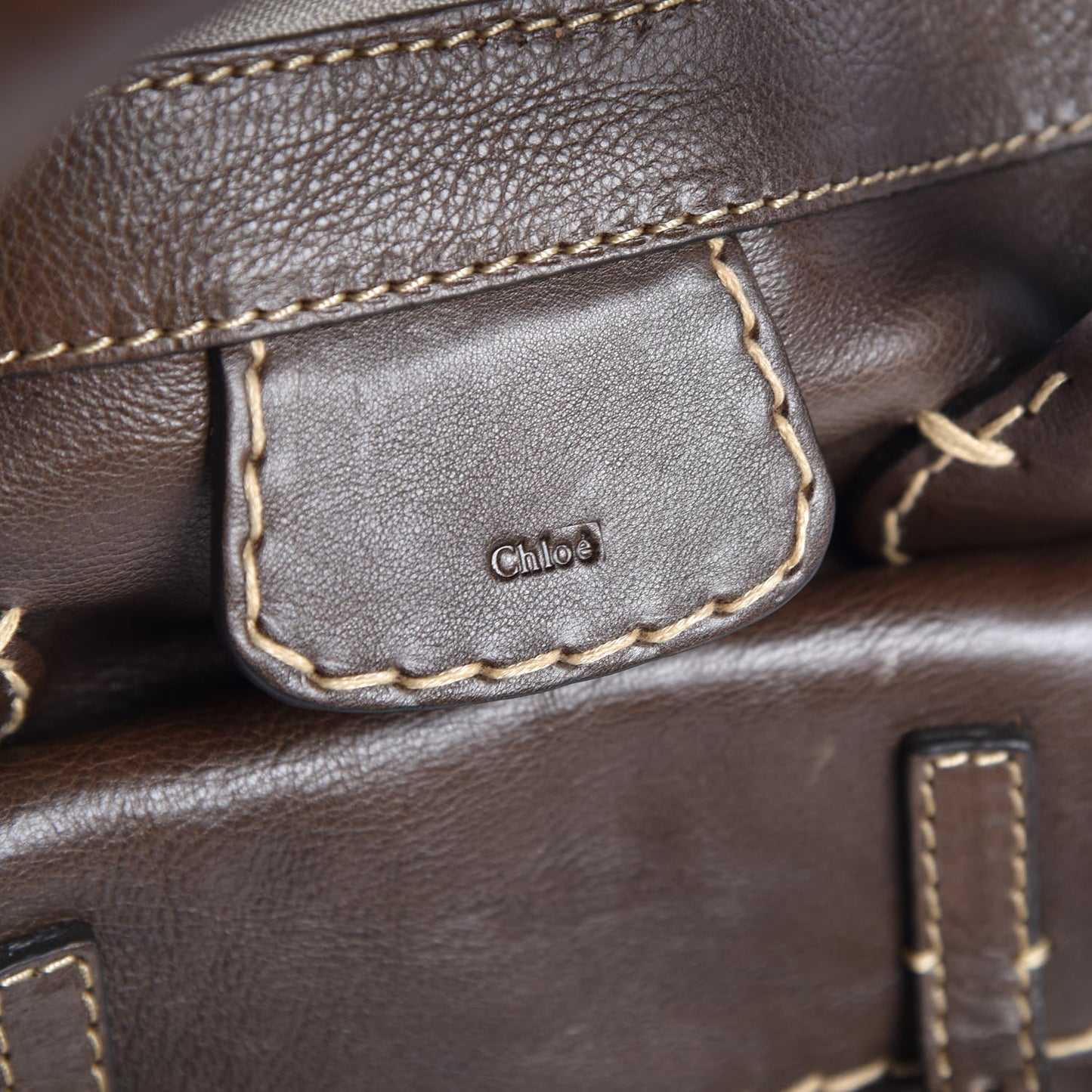 Calfskin Small Edith Satchel Brown