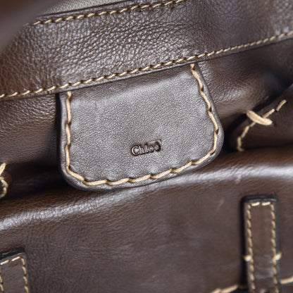 Chloe Calfskin Small Edith Satchel Brown 6 of 8