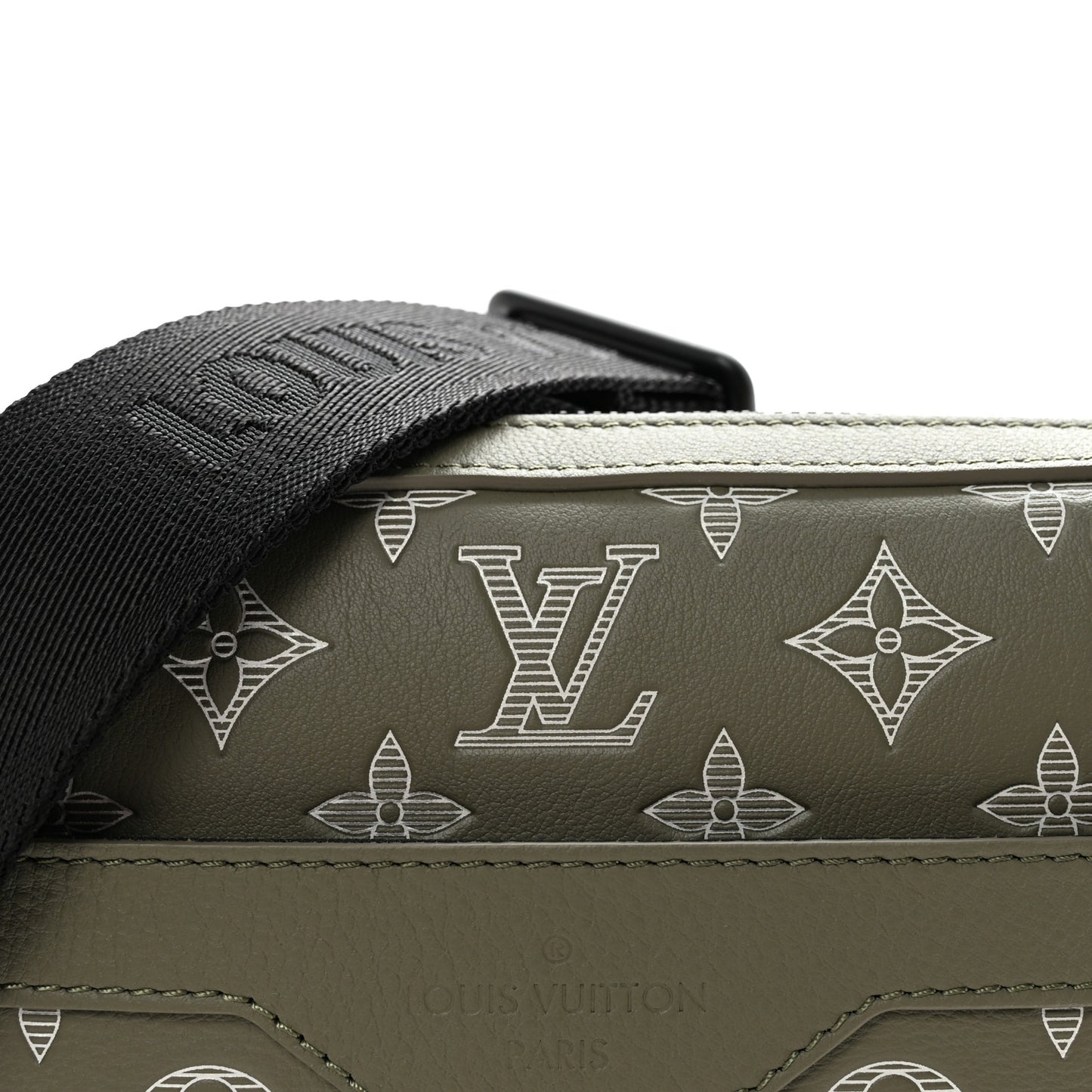 Monogram Shadow G65 Trio Messenger Olive Green